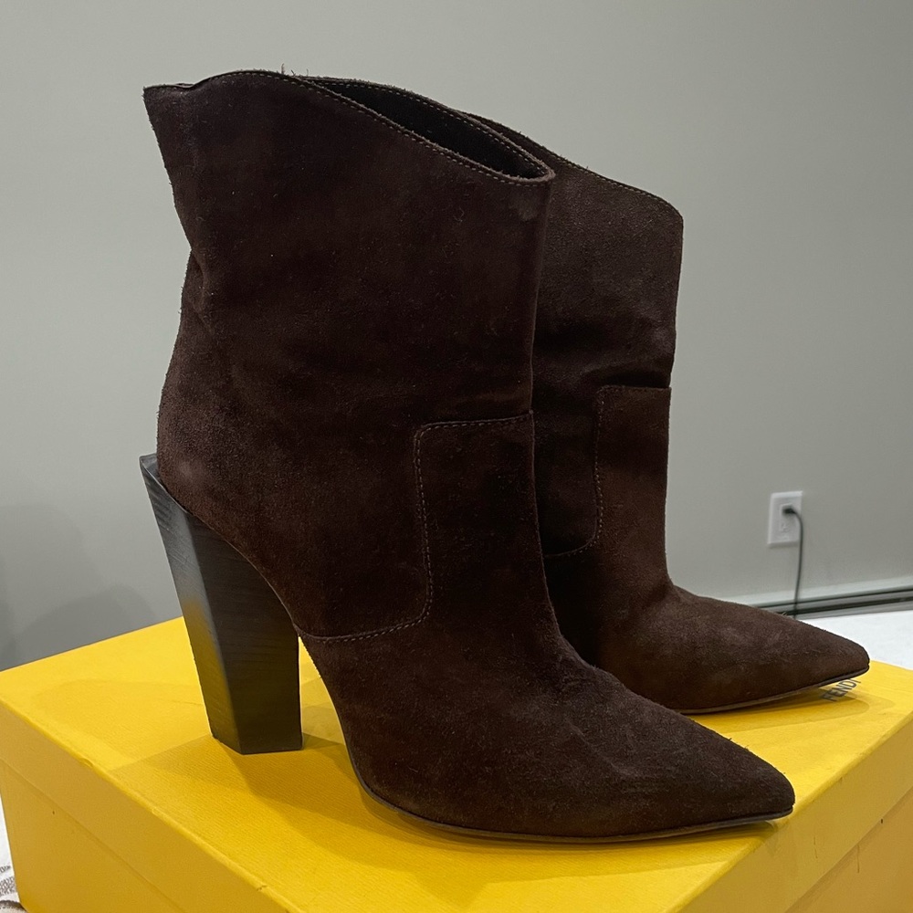 Fendi Suede Booties